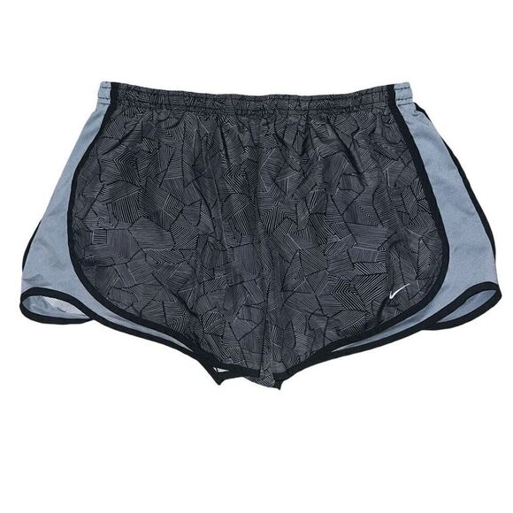 NIKE DRI-FIT Black & Grey Graphic Athletic Drawstring Shorts Size XL - Picture 1 of 6